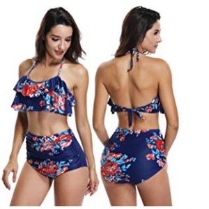 Ryan Dvan Retro high waisted floral 👙